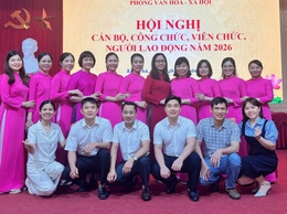 Phòng Văn hóa – Xã hội xã Kiều Phú tổ chức Hội nghị cán bộ, công nhân, viên chức, người lao động năm 2026