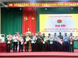 Đại hội Đại biểu Hội Trường Sơn - Đường Hồ Chí Minh xã Hồng Sơn lần thứ I, nhiệm kỳ 2026 - 2031