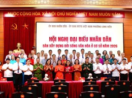 Phường Long Biên tổ chức thành công Hội nghị đại biểu Nhân dân năm 2026: Phát huy dân chủ, kiến tạo đời sống văn hóa từ cơ sở