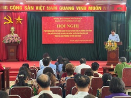 Đảng ủy phường Tây Mỗ phát động Cuộc thi chính luận bảo vệ nền tảng tư tưởng của Đảng lần thứ 6 Hội thi Báo cáo viên, tuyên truyền viên giỏi phường Tây Mỗ năm 2026