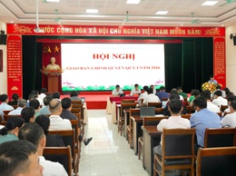 UBND XÃ THIÊN LỘC TỔ CHỨC HỘI NGHỊ GIAO BAN CHÍNH QUYỀN QUÝ I NĂM 2026