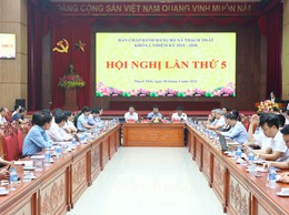 THẠCH THẤT: HỘI NGHỊ BAN CHẤP HÀNH ĐẢNG BỘ XÃ KHÓA I, NHIỆM KỲ 2025–2030 LẦN THỨ 5