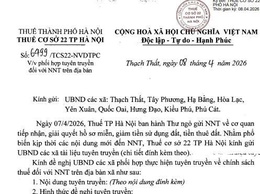 THƯ NGỎ GỬI NGƯỜI NỘP THUẾ