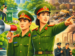 Công an phường Khương Đình tuyên truyền các giải pháp bảo vệ Môi trường, PCTP vi phạm pháp luật gây ô nhiễm trên địa bàn địa phương