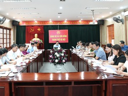 Xã Sơn Đồng giao ban kết quả thực hiện giải ngân vốn đầu tư công và giải phóng mặt bằng