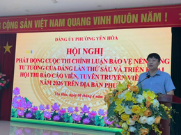 Đảng ủy phường Yên Hòa phát động Cuộc thi chính luận về bảo vệ nền tảng tư tưởng của Đảng lần thứ Sáu - năm 2026 
