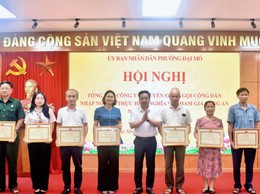 Phường Đại Mỗ tổ chức Hội nghị tổng kết công tác tuyển chọn gọi công dân nhập ngũ và thực hiện nghĩa vụ tham gia Công an nhân dân năm 2026