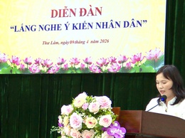 Ủy ban MTTQ Việt Nam xã Thư Lâm tổ chức Diễn đàn “Lắng nghe ý kiến Nhân dân” tại cụm địa bàn số 05