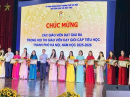 Giáo viên Trường Tiểu học Trường Yên đạt giải Ba tại Hội thi giáo viên dạy giỏi cấp thành phố năm học 2025 - 2026