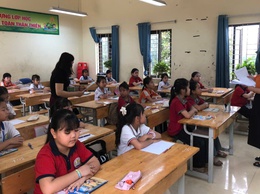 Xã Hồng Sơn khai mạc Hội thi giao lưu viết chữ đẹp cấp Tiểu học năm học 2025 - 2026