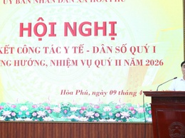 Xã Hoà Phú: Hội nghị Sơ kết công tác Y tế - Dân số Quý I và triển khai nhiệm vụ Quý II