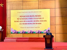 Phường Hoàng Liệt tổ chức hội nghị tuyên truyền, phổ biến một số nội dung cơ bản của luật bầu cử đại biểu quốc hội và đại biểu hội đồng nhân dân; các văn bản hướng dẫn thi hành