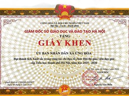 Ứng Hòa có 02 giáo viên đạt giải Nhì Hội thi giáo viên dạy giỏi cấp Thành phố.