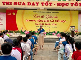 Thanh Liệt tổ chức cuộc thi giao lưu Olympic Tiếng Anh cấp tiểu học năm học 2025 – 2026