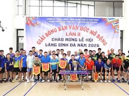 Sôi nổi giải bóng bàn- Lan toả tinh thần thể thao chào mừng Lễ hội làng Bình Đà năm 2026