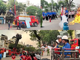 Tuyên truyền, trải nghiệm PCCC & CNCH cho đoàn viên, thanh thiếu nhi Phường Hoàn Kiếm