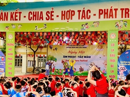 Ngày hội Âm nhạc - Sắc màu tại Trường Mầm non Liên Trung
