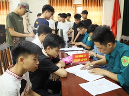 XÃ CỔ ĐÔ TỔ CHỨC ĐĂNG KÝ NGHĨA VỤ QUÂN SỰ LẦN ĐẦUCHO NAM CÔNG DÂN TUỔI 17