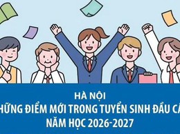 NHỮNG ĐIỂM MỚI TRONG TUYỂN SINH ĐẦU CẤP NĂM HỌC 2026-2027 TẠI HÀ NỘI