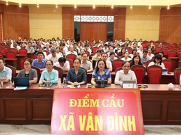 XÃ VÂN ĐÌNH TIẾP SÓNG HỘI NGHỊ NGHIÊN CỨU, HỌC TẬP, QUÁN TRIỆT NGHỊ QUYẾT HỘI NGHỊ LẦN THỨ HAI BAN CHẤP HÀNH TRUNG ƯƠNG ĐẢNG KHÓA XIV