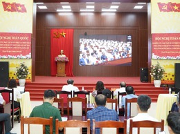 Chuyên Mỹ tổ chức 17 điểm cầu trực tuyến dự hội nghị quán triệt, triển khai thực hiện Nghị quyết Trung ương 2