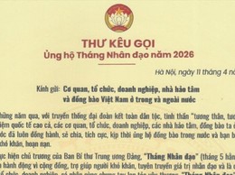 Lan tỏa yêu thương, chung tay vì cộng đồng trong “Tháng Nhân đạo 2026”