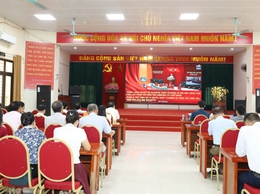 Tùng Thiện tham dự trực tuyến Hội nghị toàn quốc nghiên cứu, học tập, quán triệt và triển khai thực hiện Nghị quyết Hội nghị lần thứ hai Ban Chấp hành Trung ương Đảng khóa XIV