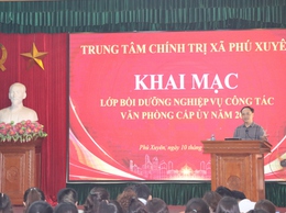 Lớp bồi dưỡng nghiệp vụ công tác Văn phòng cấp uỷ năm 2026