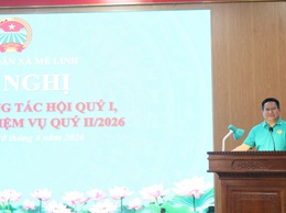 Hội Nông dân xã Mê Linh tổ chức Hội nghị tuyên truyền cuộc vận động “Người Việt Nam ưu tiên dùng hàng Việt Nam”; Sơ kết công tác Hội quý I năm 2026