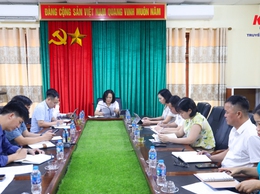 UBND xã Kiều Phú làm việc với Ban Quản lý dự án Đầu tư – Hạ tầng về việc thực hiện tiến độ giải phóng mặt bằng một số Dự án thuộc lĩnh vực văn hoá xã hội trên địa bàn.