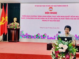 MTTQ Việt Nam phường phổ biến Kế hoạch triển khai Chương trình hành động thực hiện Nghị quyết số 02-NQ/TW của Bộ Chính trị 