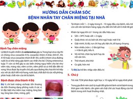 HƯỚNG DẪN PHÒNG VÀ CHĂM SÓC TRẺ MẮC BỆNH TAY CHÂN MIỆNG