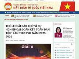 Giải báo chí 'Vì sự nghiệp Đại đoàn kết toàn dân tộc' lần thứ XVII, năm 2025-2026