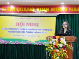 Phường Yên Nghĩa bồi dưỡng kỹ năng tiếp công dân và xử lý kiến nghị, phản ánh