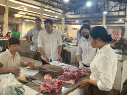 Xã Ô Diên tăng cường kiểm tra, quản lý hoạt động giết mổ gia súc, gia cầm năm 2026