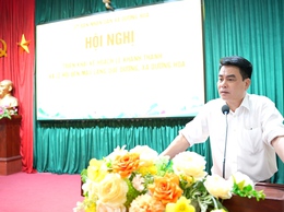 UBND xã tổ chức hội nghị triển khai kế hoạch tổ chức Lễ khánh thành và Lễ hội Đền Mẫu làng Quế Dương xã Dương Hoà