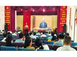 XÃ KIM ANH THAM GIA HỘI NGHỊ TOÀN QUỐC  QUÁN TRIỆT VÀ TRIỂN KHAI THỰC HIỆN NGHỊ QUYẾT LẦN THỨ HAI BCH TRUNG ƯƠNG ĐẢNG KHOÁ XIV.