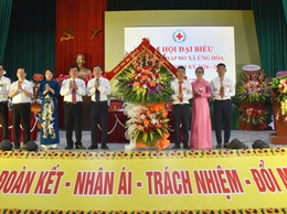ĐẠI HỘI ĐẠI BIỂU HỘI CHỮ THẬP ĐỎ XÃ ỨNG HOÀ LẦN THỨ I, NHIỆM KỲ 2026 - 2031 THÀNH CÔNG TỐT ĐẸP