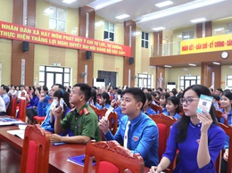 Ủy ban Hội Liên hiệp Thanh niên (LHTN) Việt Nam xã Hát Môn tổ chức Đại hội đại biểu lần thứ I, nhiệm kỳ 2026-2029