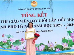  CÔ GIÁO DƯƠNG THỊ KIM CÚC (TRƯỜNG TH CAO DƯƠNG) ĐOẠT GIẢI NHÌ HỘI THI GVDG CẤP TP NĂM HỌC 2025-2026
