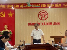 Ban Chỉ đạo thực hiện Nghị quyết số 57-NQ/TW xã Kim Anh tổ chức Hội nghị giao ban đánh giá kết quả triển khai nhiệm vụ quý I và triển khai phương hướng, nhiệm vụ quý II năm 2026