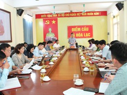 Thường trực Đảng ủy xã Hòa Lạc làm việc với UBND xã về nhiệm vụ trọng tâm lĩnh vực kinh tế năm 2026