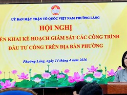 MTTQ VIỆT NAM PHƯỜNG LÁNG PHÁT HUY VAI TRÒ GIÁM SÁT, PHẢN BIỆN XÃ HỘI TRONG CÁC DỰ ÁN ĐẦU TƯ CÔNG