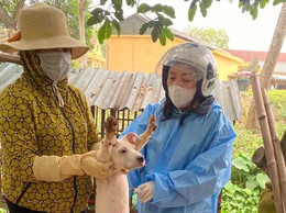 ĐẨY NHANH TIẾN ĐỘ TIÊM PHÒNG VẮC XIN DẠI CHO ĐÀN CHÓ, MÈO TRÊN ĐỊA BÀN XÃ THANH OAI