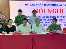 Phường Ba Đình hướng dẫn triển khai nghị quyết về bảo đảm phòng cháy, chữa cháy