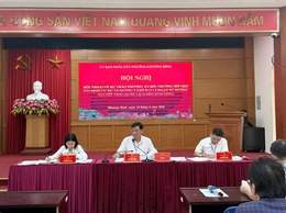 Phường Khương Đình tổ chức Hội nghị đối thoại về dự thảo phương án bồi thường, hỗ trợ, tái định cư dự án đường Vành đai 2,5