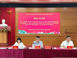 Phường Khương Đình tổ chức Hội nghị đối thoại về dự thảo phương án bồi thường, hỗ trợ, tái định cư dự án đường Vành đai 2,5