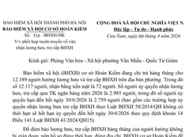 UBND PHƯỜNG VĂN MIẾU – QUỐC TỬ GIÁM TUYÊN TRUYỀN VỀ VIỆC NHẬN LƯƠNG HƯU, TRỢ CẤP BHXH ĐÚNG QUY ĐỊNH, KHÔNG GIÁN ĐOẠN