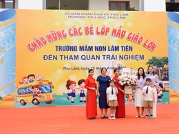 TRƯỜNG TIỂU HỌC THƯ LÂM TỔ CHỨC CHƯƠNG TRÌNH CHÀO MỪNG CÁC BÉ LỚP MẪU GIÁO LỚN TRƯỜNG MẦM NON LÂM TIÊN ĐẾN THAM QUAN, TRẢI NGHIỆM