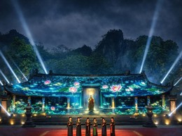 Lần đầu tiên trình diễn 3D Mapping tại Lễ hội Chùa Thầy: Công nghệ kể chuyện di sản bằng ánh sáng